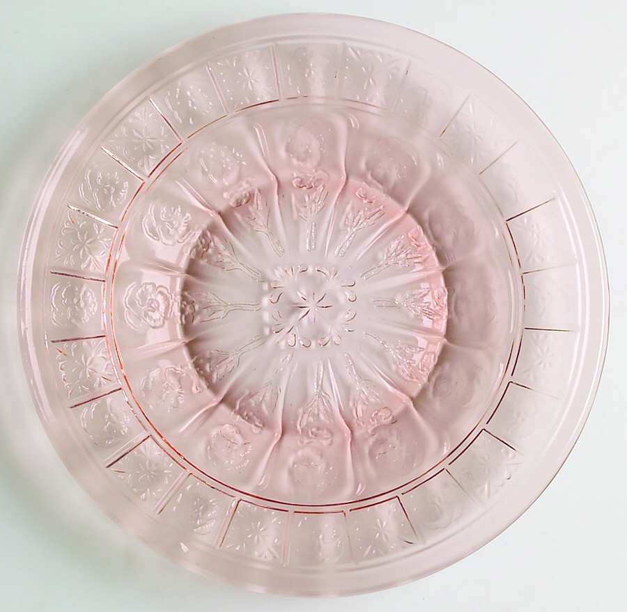 Doric and Pansy Pink Child's Plate by Jeannette-1