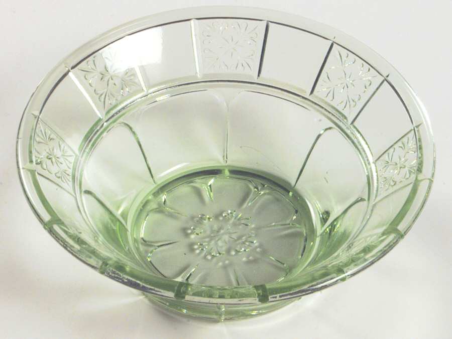 Doric Green 4" Small Fruit/Dessert Bowl by Jeannette-1