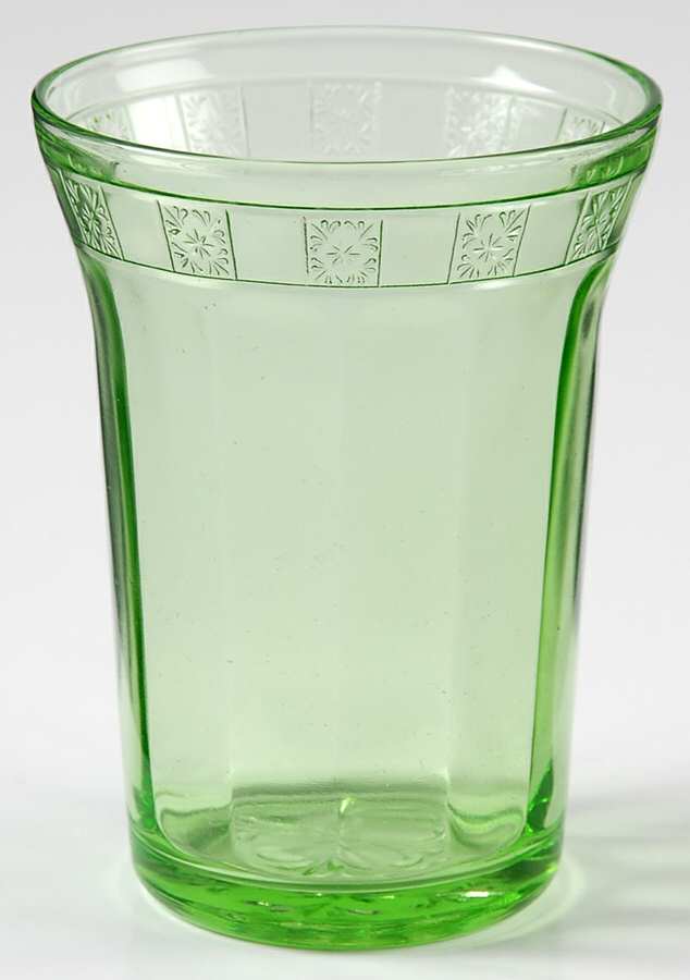 Doric Green 9 Oz Flat Tumbler by Jeannette-1