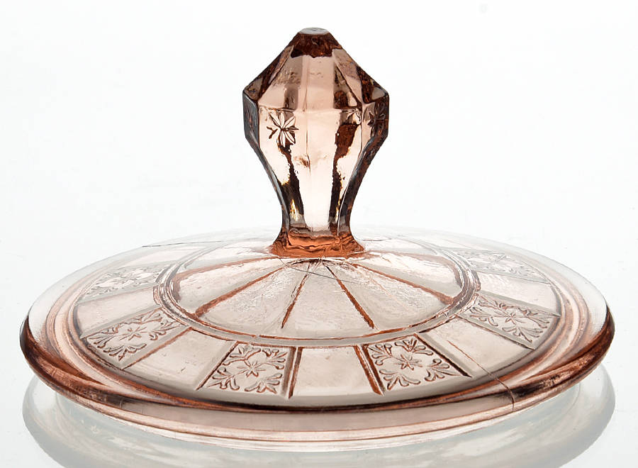 Doric Pink Lid for Sugar Bowl by Jeannette-1