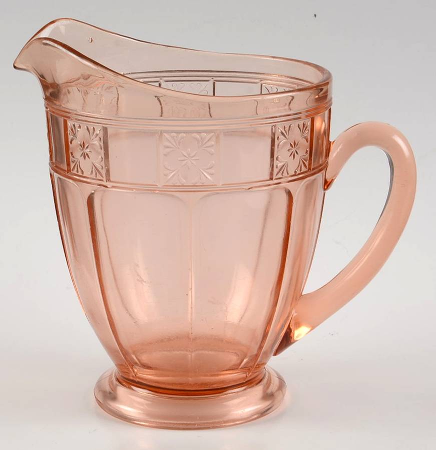 Doric Pink 48 Oz Pitcher by Jeannette-1