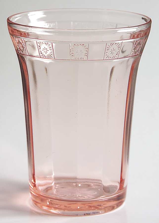 Doric Pink 9 Oz Flat Tumbler by Jeannette-1
