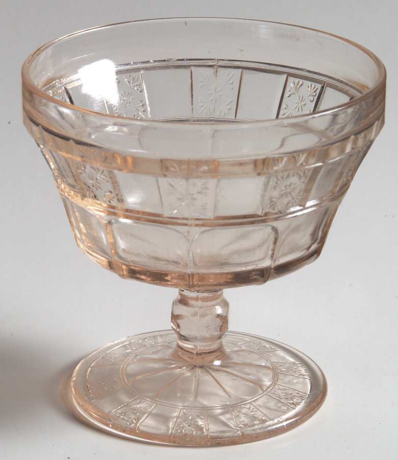 Doric Pink Champagne/Tall Sherbet by Jeannette-1
