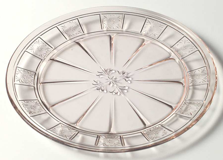Doric Pink Dinner Plate by Jeannette-1