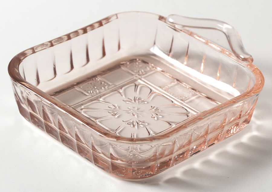 Doric Pink 4" Square Relish by Jeannette-1