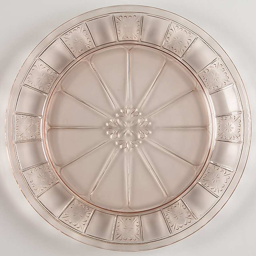 Doric Pink 7" Salad Plate by Jeannette-1
