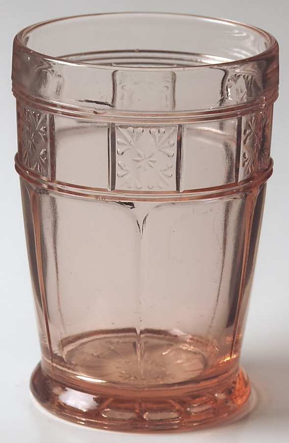 Doric Pink 10 Oz Footed Tumbler by Jeannette-1