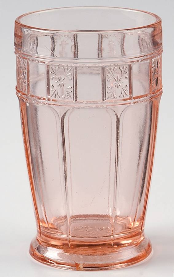 Doric Pink 12 Oz Footed Tumbler by Jeannette-1
