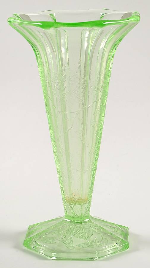 Floral Green 6" Flower Vase by Jeannette-1