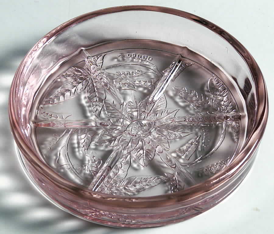 Floral Pink Coaster by Jeannette-1