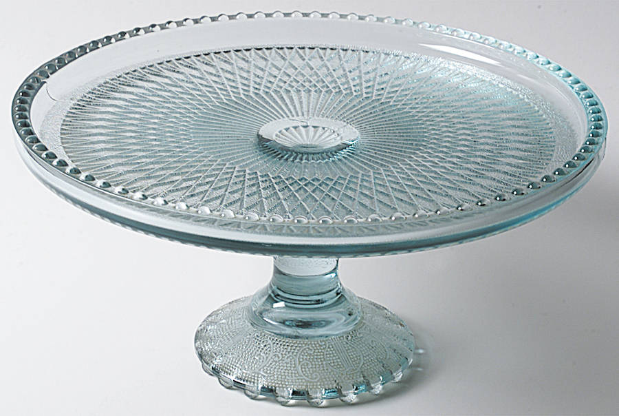 Harp Blue (Ice) Round Cake Stand by Jeannette-1