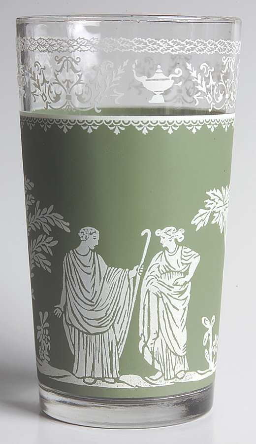 Hellenic Green 8 Oz Flat Tumbler by Jeannette-1