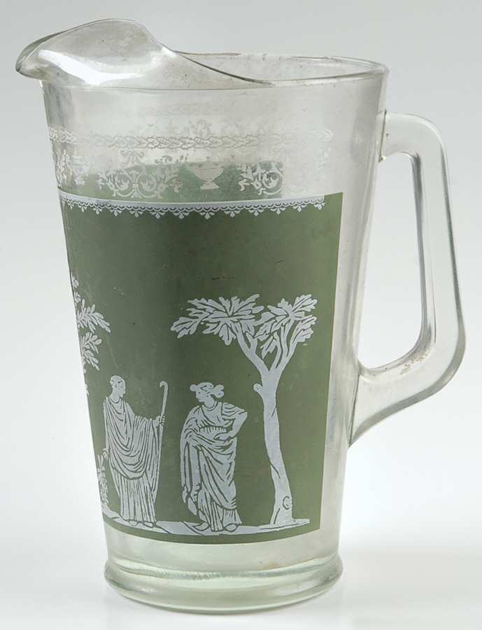 Hellenic Green 60 Oz Pitcher by Jeannette-1