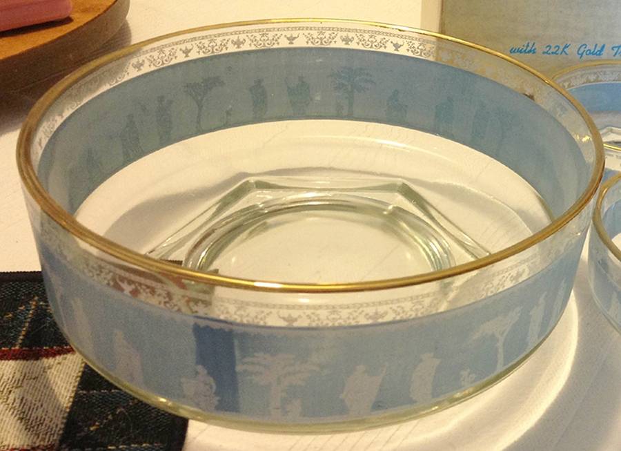 Hellenic Blue 8" Round Bowl by Jeannette-1