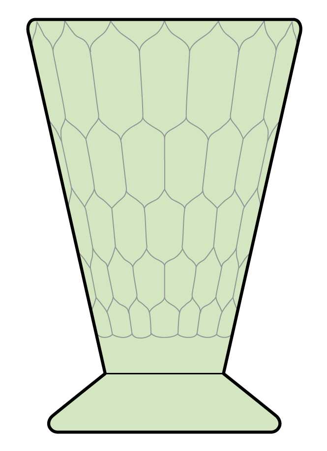 Hex Optic Green Footed Tumbler by Jeannette-1