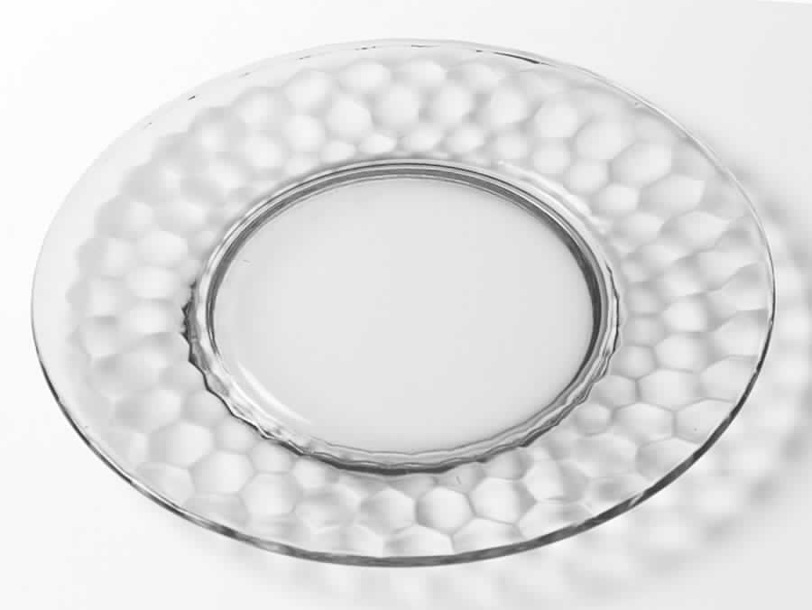 Hex Optic Ultramarine Luncheon Plate by Jeannette-1