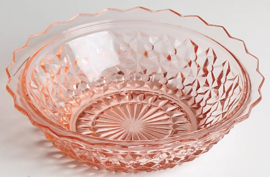 Holiday Pink Small Fruit Dessert Bowl by Jeannette-1