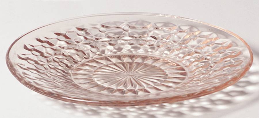 Holiday Pink Bread & Butter Plate by Jeannette-1