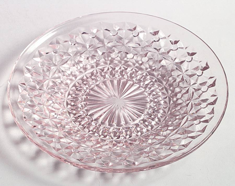 Holiday Pink Bread & Butter Plate by Jeannette-1