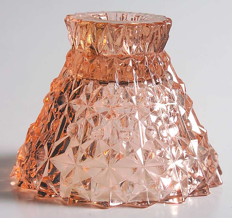 Holiday Pink Single Light Candlestick by Jeannette-1