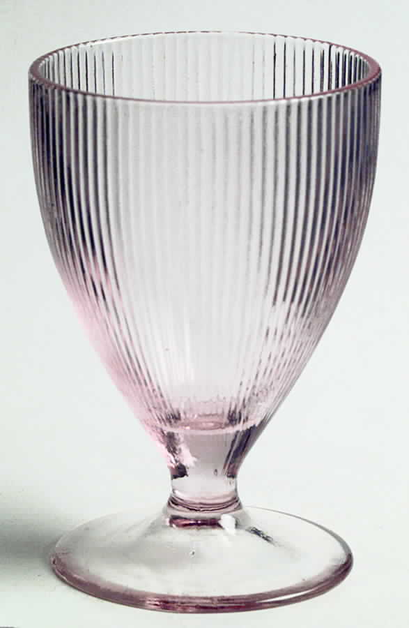 Homespun Pink Juice Glass by Jeannette-1