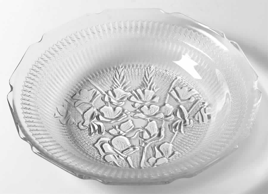 Iris Clear Rim Soup Bowl by Jeannette-1