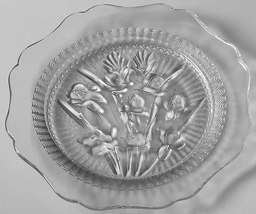Iris Clear Saucer Only by Jeannette-1