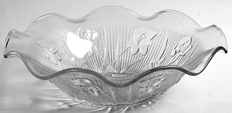 Iris Clear Salad Bowl by Jeannette-1
