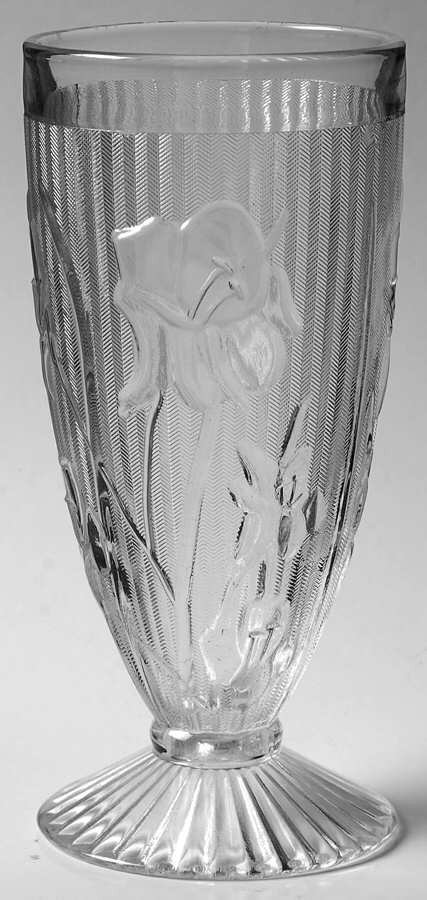Iris Clear 8 Oz Footed Tumbler by Jeannette-1