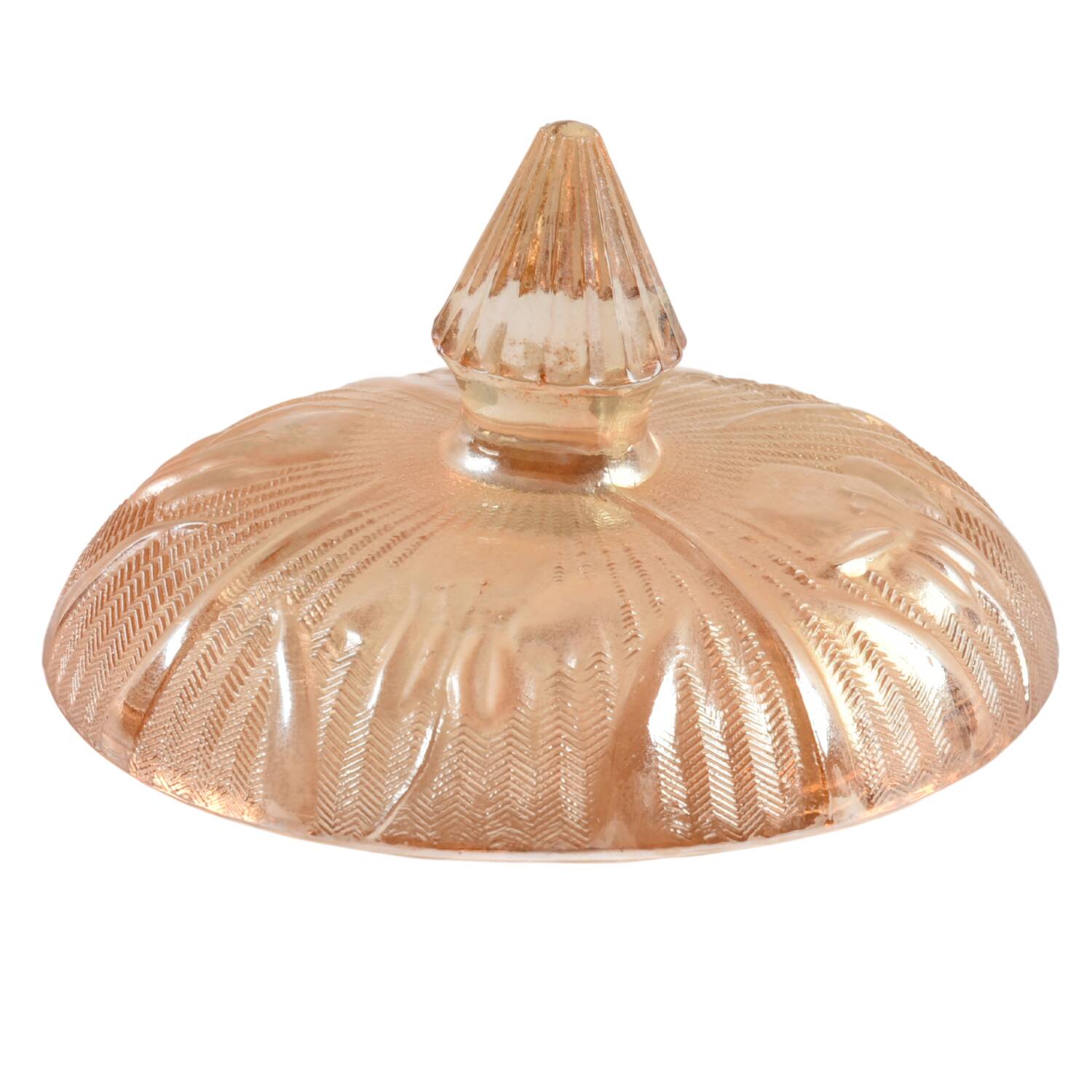 Iris Iridescent Lid for Sugar Bowl by Jeannette-1