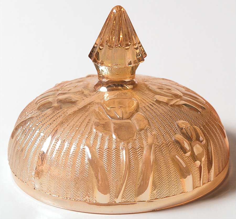 Iris Iridescent Lid for Round Butter by Jeannette-1
