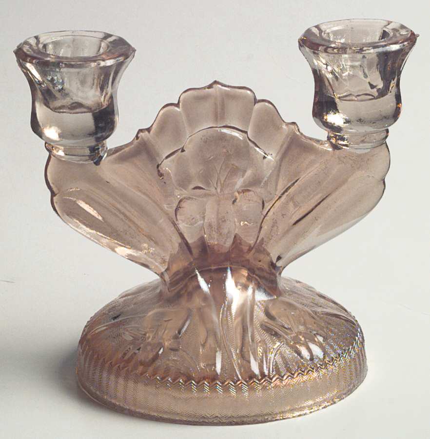 Iris Iridescent Double Light Candlestick by Jeannette-1