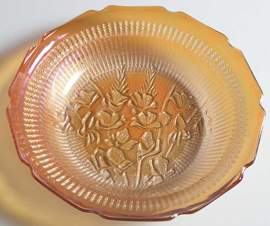 Iris Iridescent Rim Soup Bowl by Jeannette-1