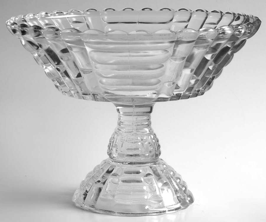 Louisa Clear Large Footed Fruit Bowl by Jeannette-1