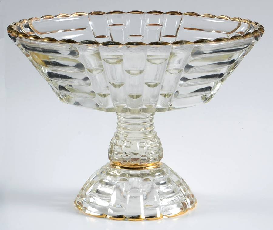 Louisa Clear Large Footed Fruit Bowl by Jeannette-1