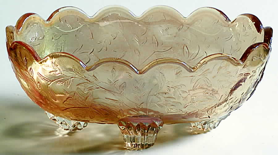 Floragold 4-Toed Open Candy Dish by Jeannette-1