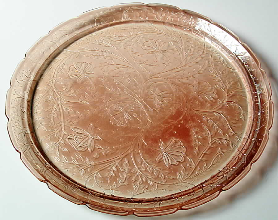 Floragold Round Tray by Jeannette-1