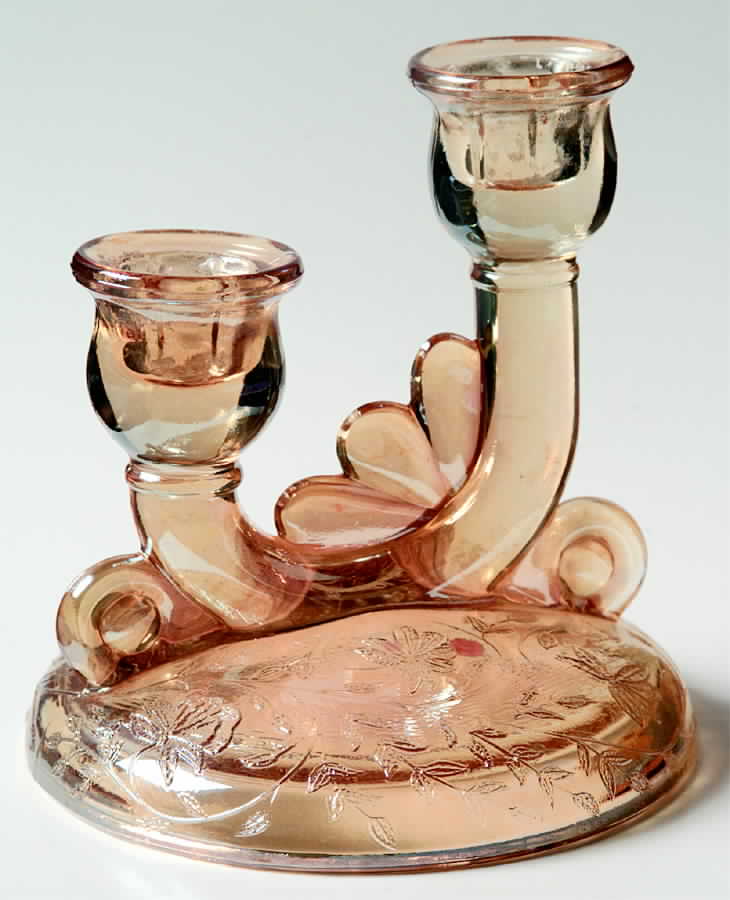 Floragold Double Light Candlestick by Jeannette-1