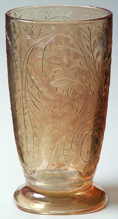 Floragold 15 Oz Footed Tumbler by Jeannette-1