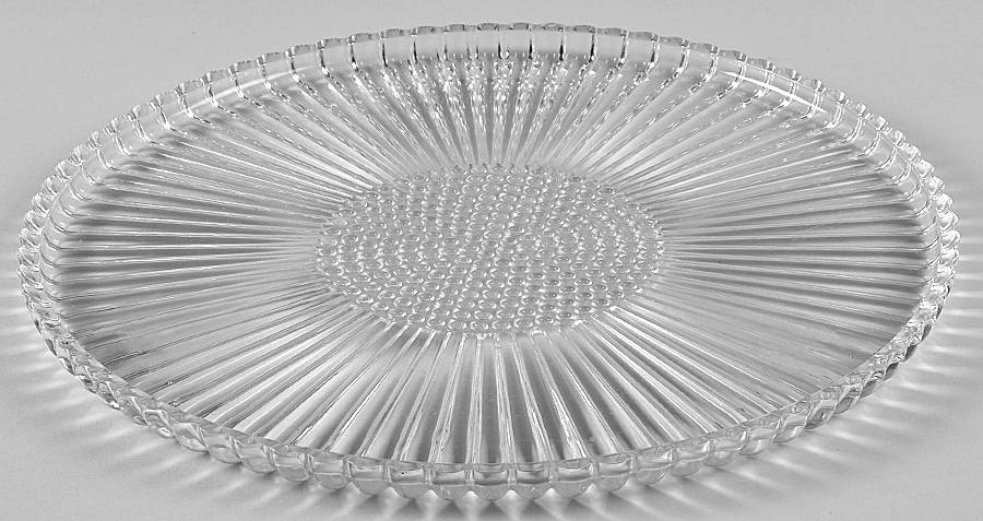 National Clear Punch Bowl Underplate by Jeannette-1