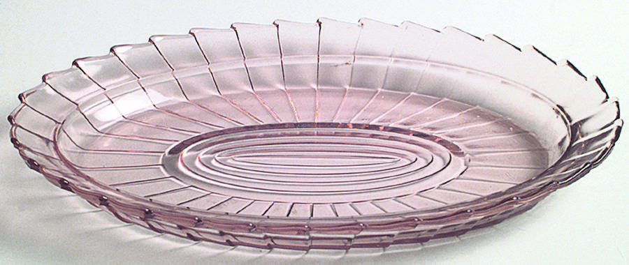 Sierra Pink 11" Oval Platter by Jeannette-1