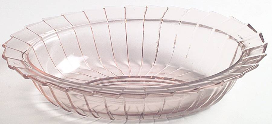 Sierra Pink 9" Oval Bowl by Jeannette-1