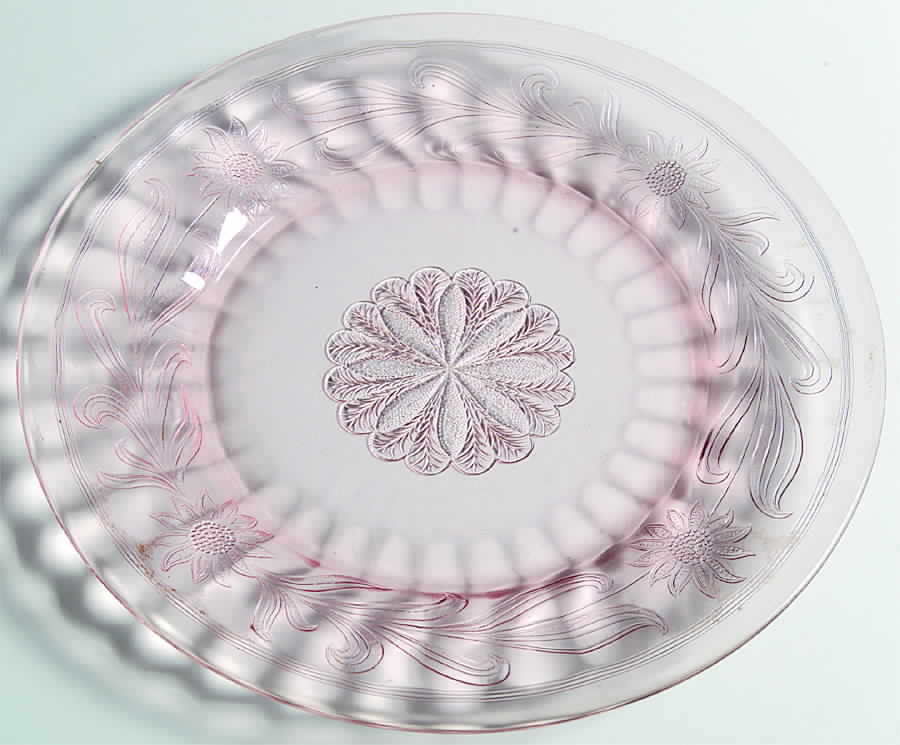 Sunflower Pink Dinner Plate by Jeannette-1