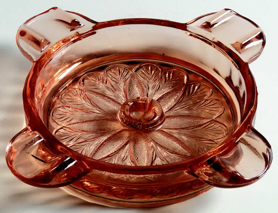 Sunflower Pink Ashtray by Jeannette-1