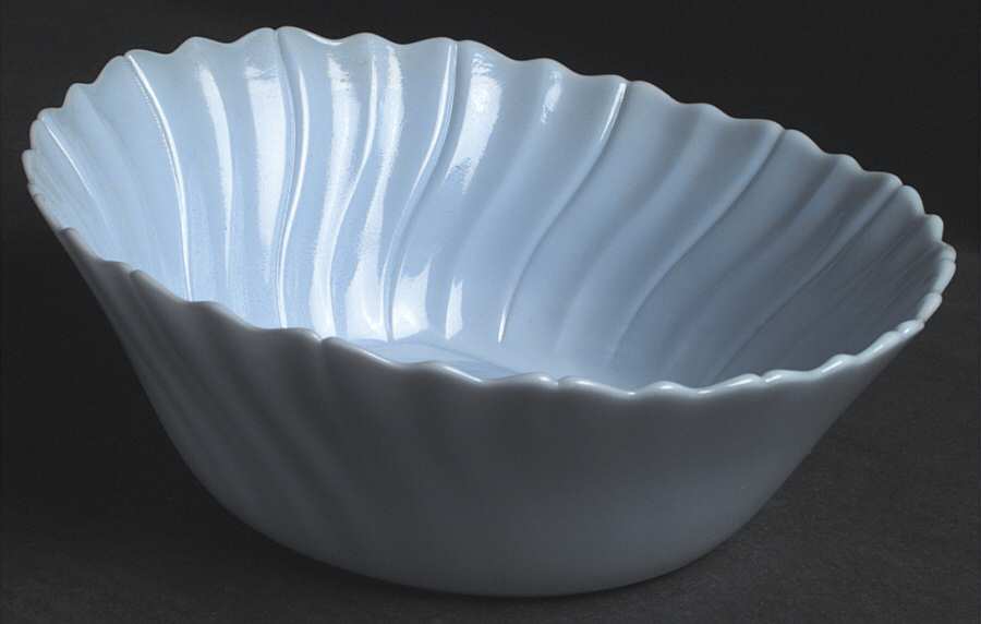 Swirl Delphite Blue Salad Bowl by Jeannette-1