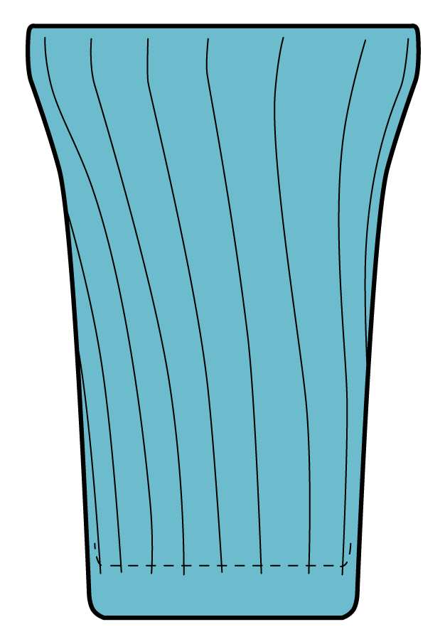 Swirl Ultramarine (Blue Green) 13 Oz Flat Tumbler by Jeannette-1