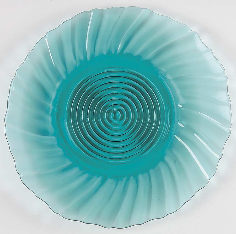 Swirl Ultramarine (Blue Green) Bread & Butter Plate by Jeannette-1