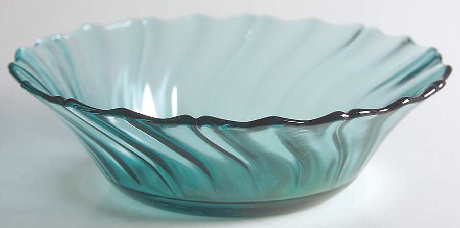 Swirl Ultramarine (Blue Green) Cereal Bowl by Jeannette-1