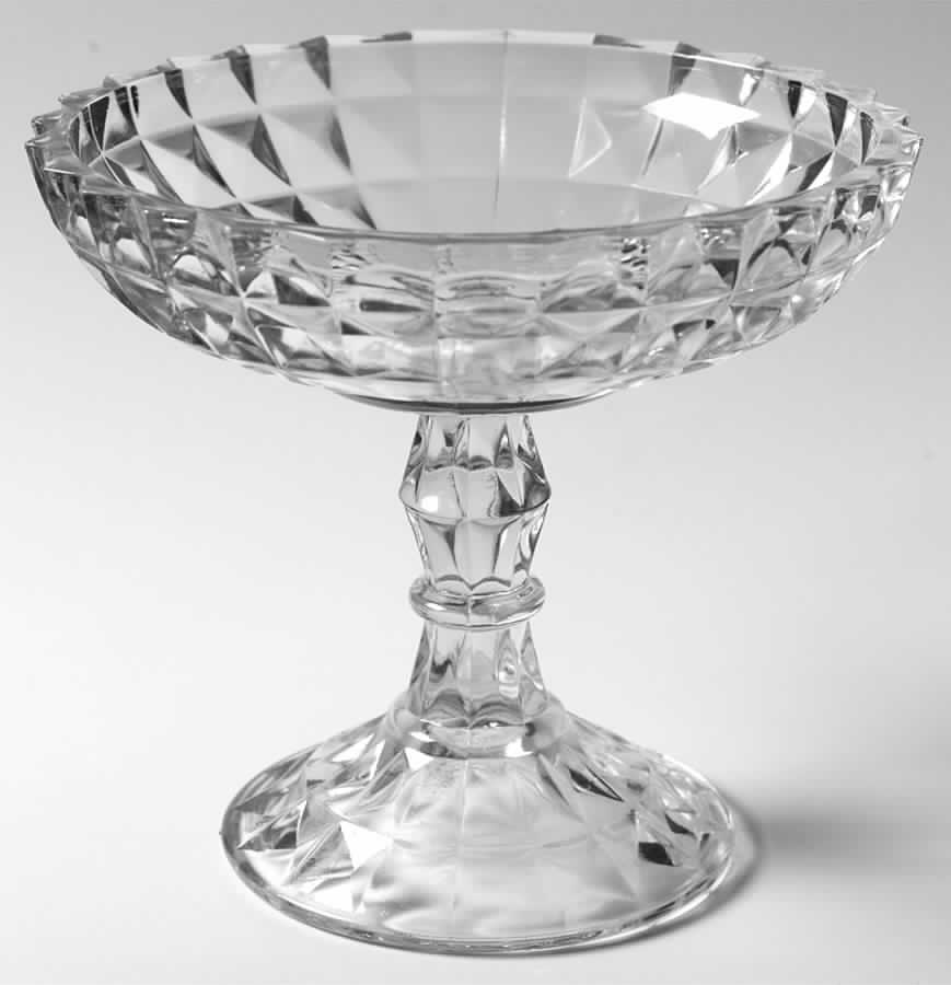Windsor Clear Round Compote (Height X Width) by Jeannette-1