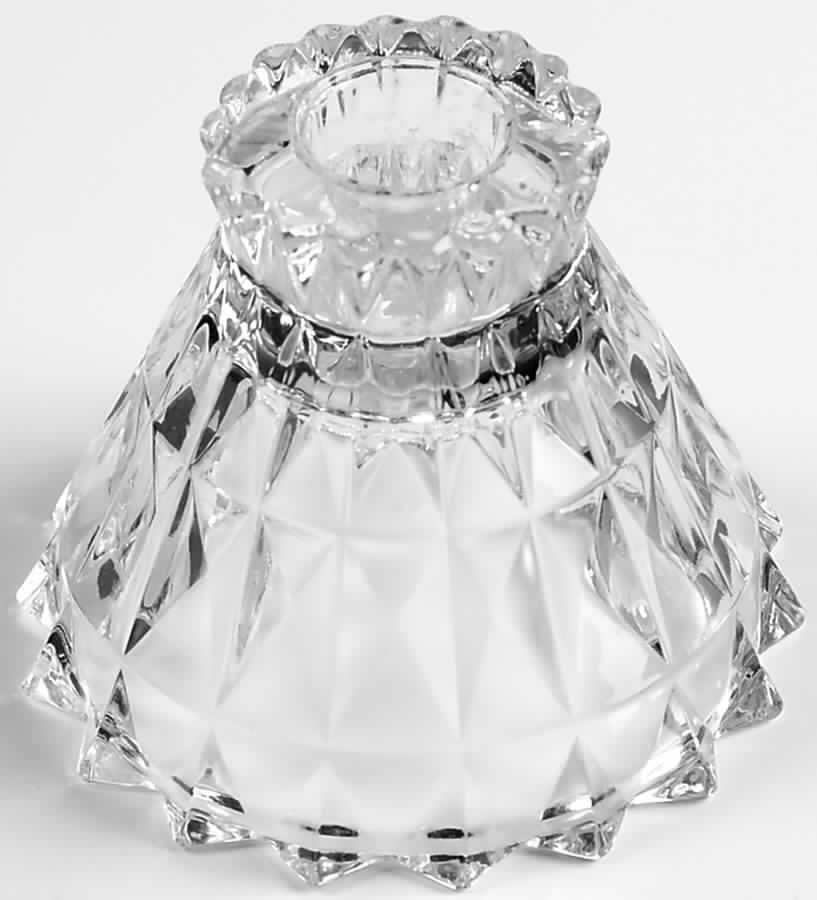 Windsor Clear Single Light Candlestick by Jeannette-1